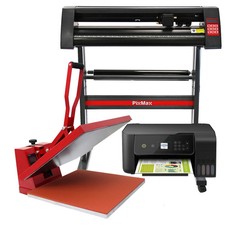 Heat Press Machine Vinyl Cutter Plotter Tshirt Sublimation Transfer SignCut -