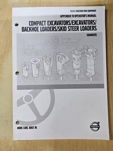 Volvo appendix operator - appendix, operator's