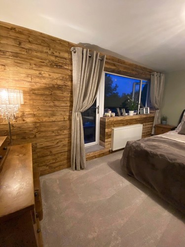 1sqm varnished scorched timber - 1sqm,