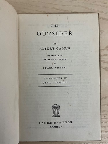 The outsider albert camus - the,