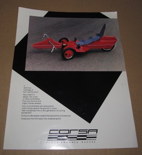 Corsa human power racer trike - power,