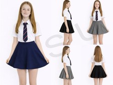 Girls Jersey School Skirts