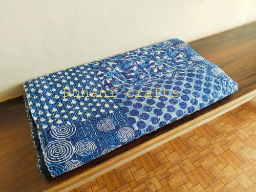 Indian handmade cotton indigo - handmade,