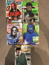 Metal Hammer Magazine Bundle  1996/97  X 5  as photo ,Good ,clean condition