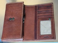 Gianni Conti Handmade Italian Leather 3 Section Medium Womens Purse 