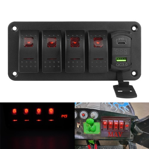 Gang rocker switch control - 4,