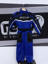 WULFSPORT CUB RACING SUIT BLUE M JUNIORS