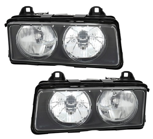 Headlights black clear - headlights, glass
