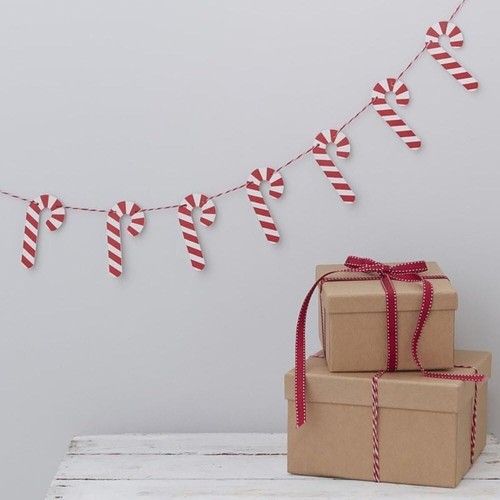 Candy cane wooden christmas - cane,