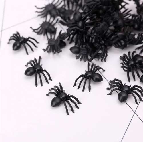 Mini spiders set - 50, creepy