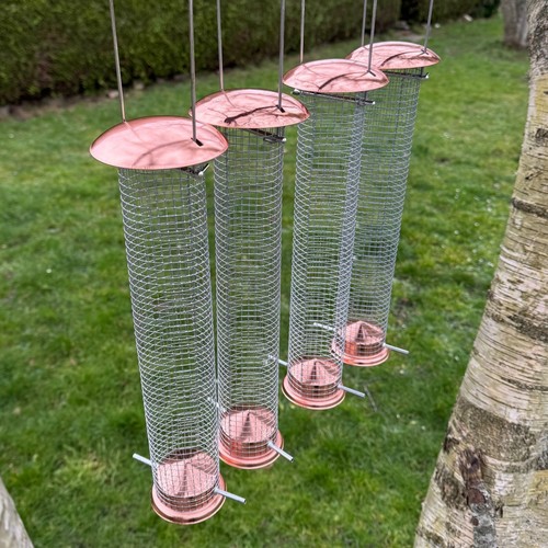 Large metal hanging bird nut - large,