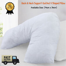Quilted V Shaped Pillow Orthopedic Back Neck Nursing Pregnancy Support 74x34cm
