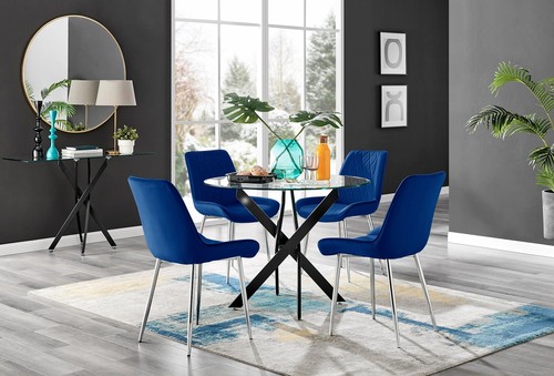 Novara 100cm round glass - novara, and