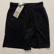 NEW Crane M x 9" TechTex Black Sweatshort Knit Drawstring Shorts