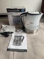 Russell Hobbs 22851 BRITA Filter Kettle, Rapid Boil 3kw, Blue Illumination, 1L