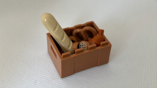 Lego bread basket pretzel - bread, basket,