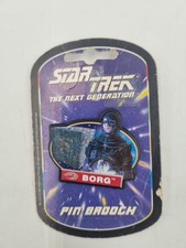 Star Trek: The Next Generation Vintage 1995 PIN BADGES & Zipper Clippers