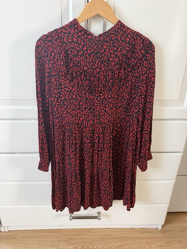 Zara dress long sleeve red - long,