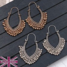 CREOLE ball charm drop HOOP