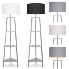 Standing Floor Lamp Shelf Unit