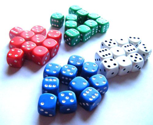 Dice six sided small - dice, x