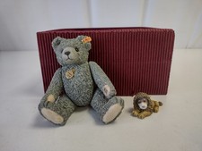 The Steiff Collection by Enesco Porcelain Teddy Bear & Pewter Miniature Figurine
