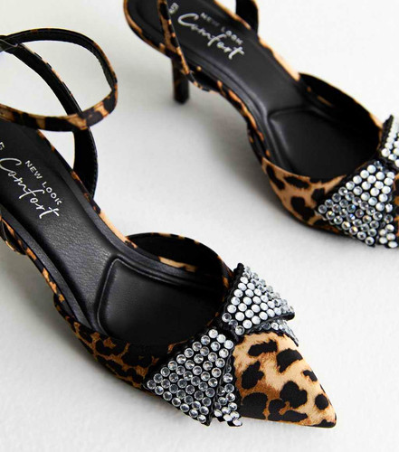 New look leopard print pointed - new,