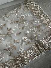 White Net Saree With Matching