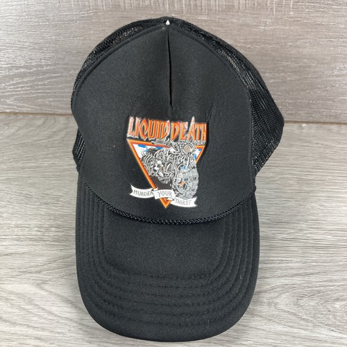 Liquid death trucker - death, black