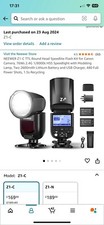 NEEWER Z1-C TTL 76Ws 2.4G 1/8000s HSS Round Head Speedlite Flash Kit for Canon