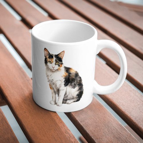 Japanese bobtail cat 11oz - cat,
