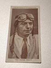 Churchmans Cigarette Cards, Kings Of Speed, #20 Raymond Mays (D12)