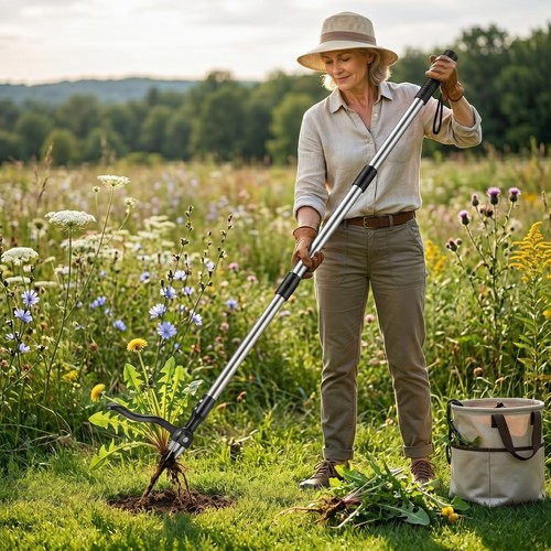 Garden weed puller tool - weed,