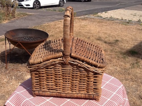 Vintage huntsman wicker picnic - huntsman,