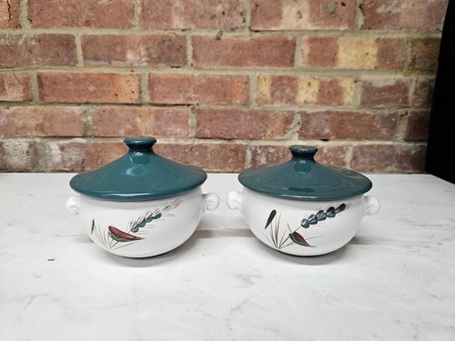 Denby green wheat lidded - x,
