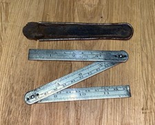 CHESTERMAN 12” FOLDING STEEL RULE No 891 ADVERTISING HUGH STEVENSON & SONS LTD