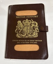 Passport holder, brown