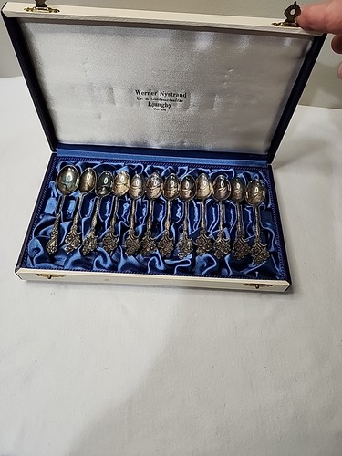 12x 830 swedish silver giwe - 830,