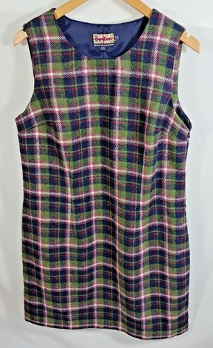Boden tweed tartan pinafore - tweed,