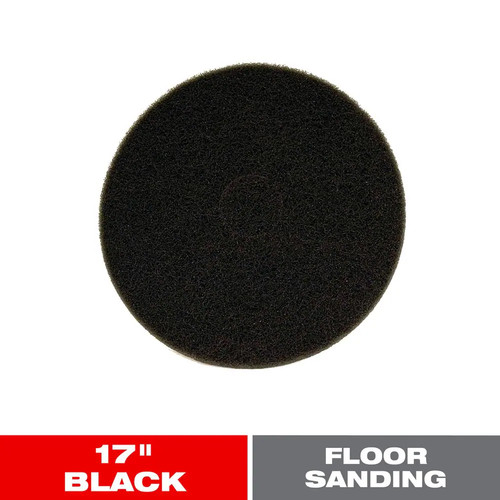 Black buffer pad 17in - black,