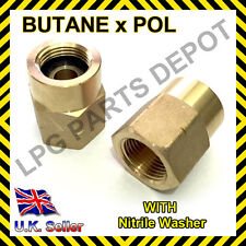 G5/8" BSP-LH female POL x 21.8mmSI-LH BUTANE Bottle filling adaptor connect gas