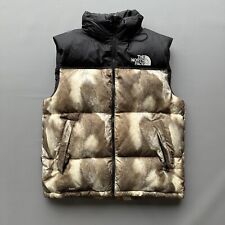 supreme x the north face fur gilet 