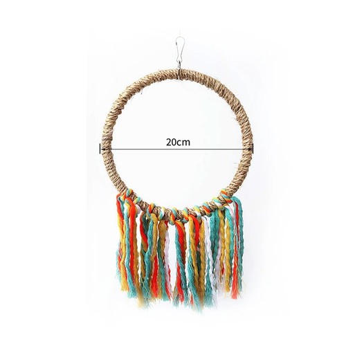 Coloured rope ring swing - rope,