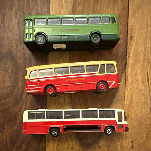 Vintage diecast model buses - vintage,