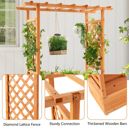 Garden arch trellis planter - arch,
