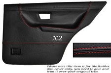 Red stitch rear door - red,