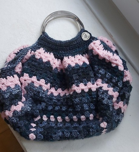 Handmade crochet bag fully - bag,