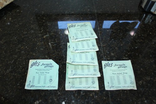 Vintage ghs guitar - ghs, strings