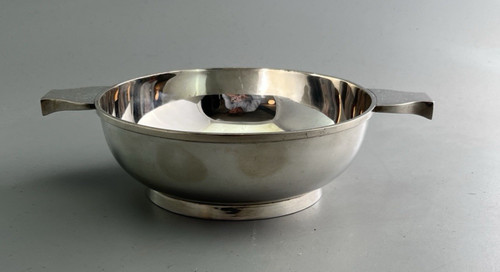 Large antique silver quaich - silver,
