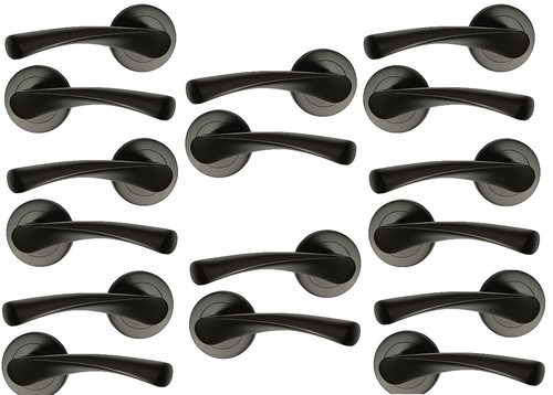 Matt black door handle pack - , of